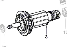 Induit BOSCH réf. 2 604 010 769